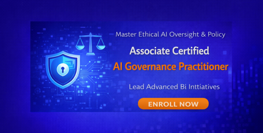 AI governance certification ad banner