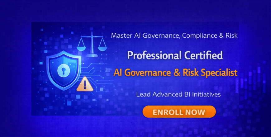 AI governance certification banner design