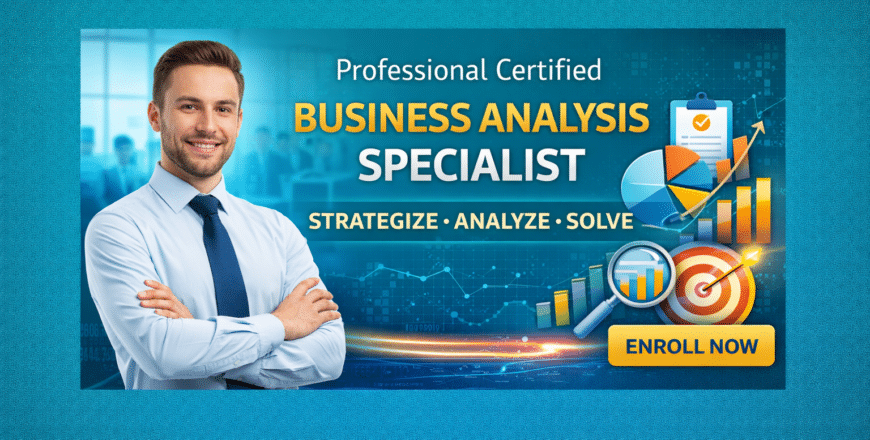 Business analysis course promotion banner