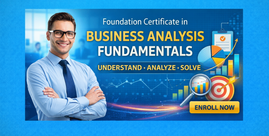Business analysis fundamentals course promo