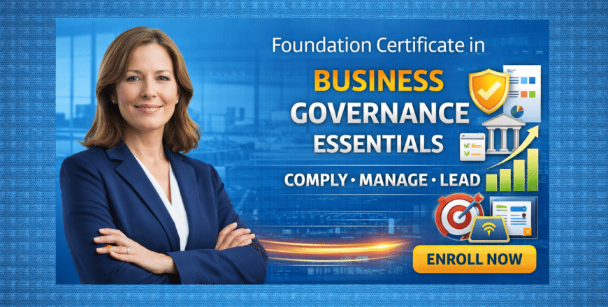Business governance essentials course promotion