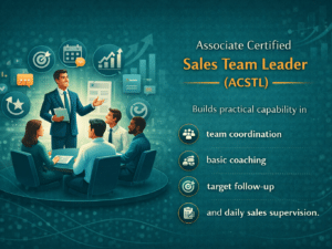 Certificate design for sales leadership training