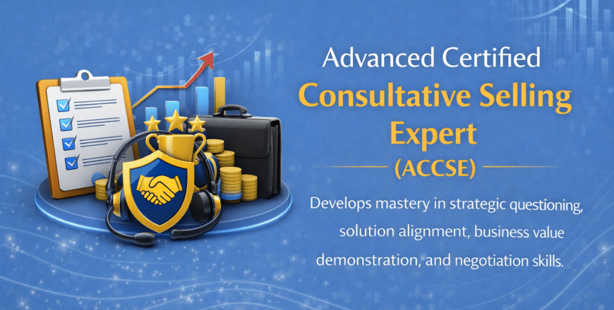 Certification announcement for consultative selling