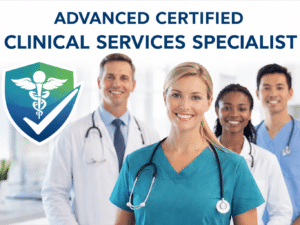 Certified healthcare experts in bright hospital setting