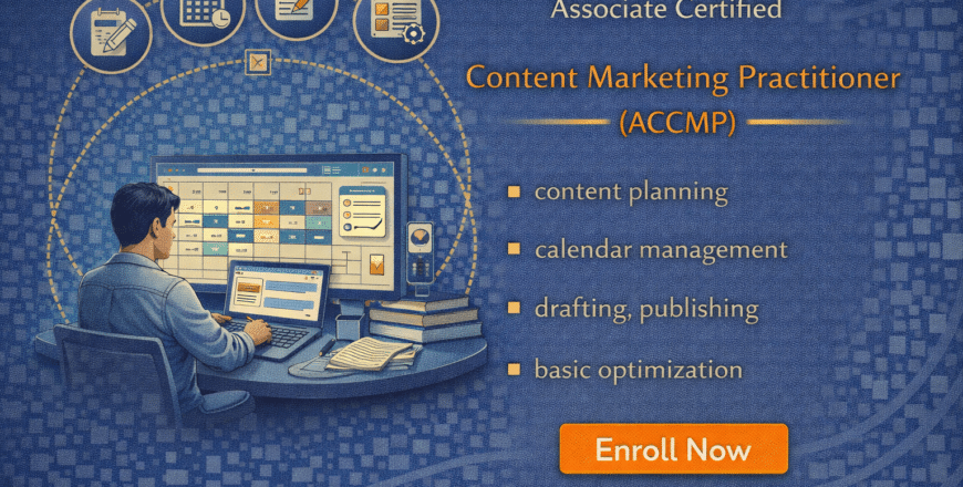 Content marketing certification promotion