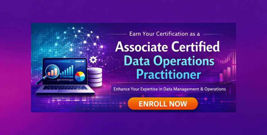 Data operations certification banner design