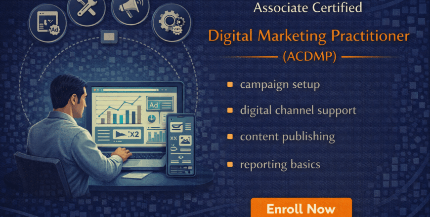 Digital marketing certification promotional graphic