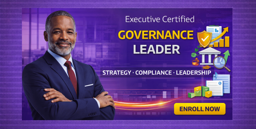 Executive governance leader course promotion