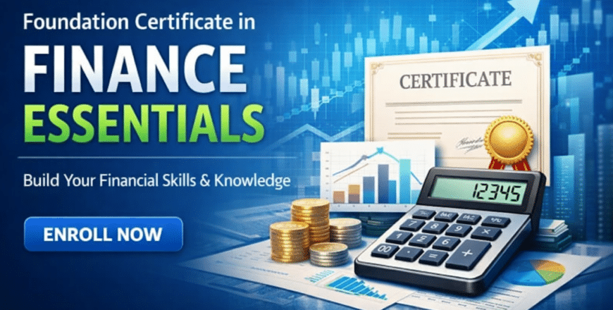 Finance essentials course promotion banner