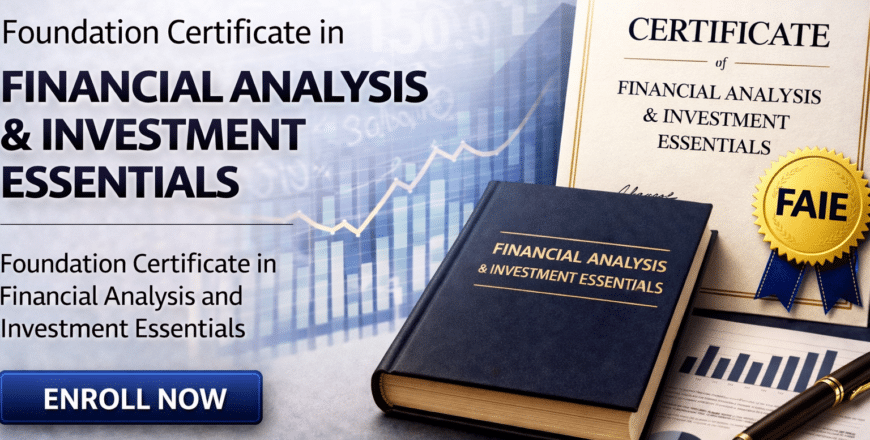 Financial analysis & investment essentials promo