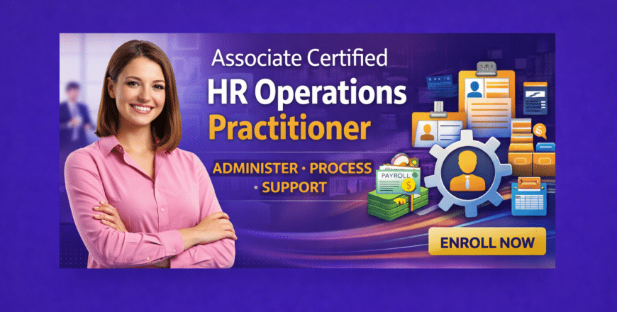 HR operations certification course promotion