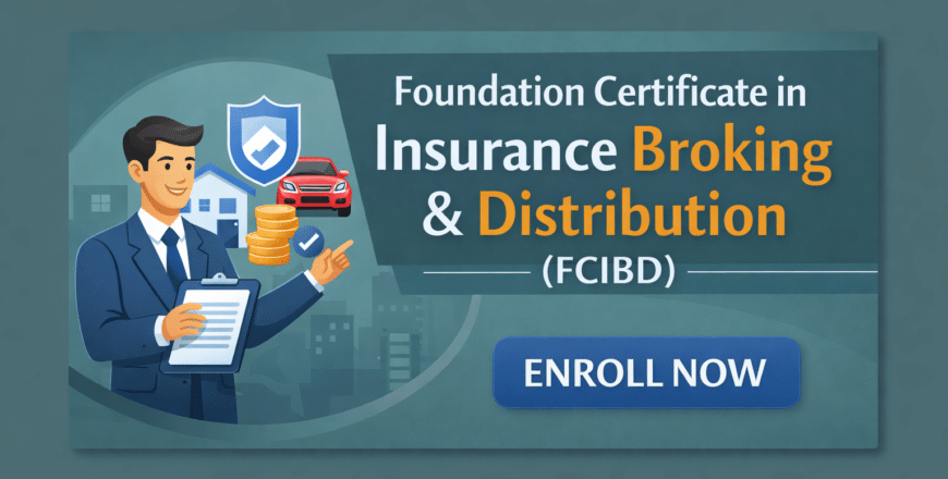 Insurance broking certificate promotion banner