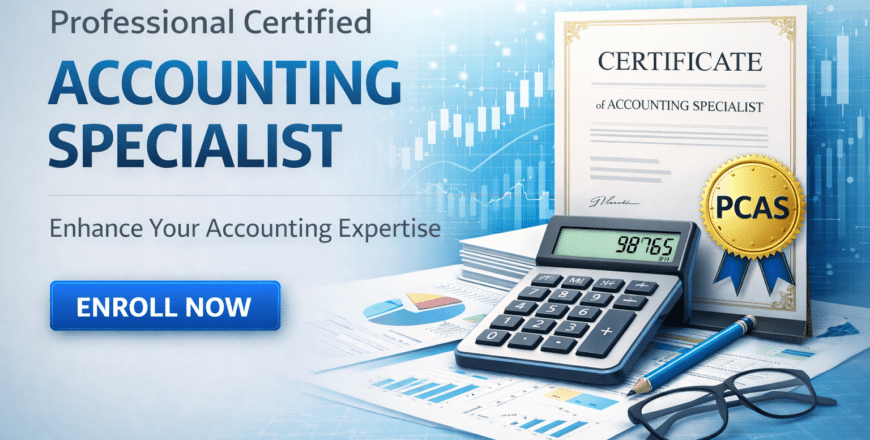 Professional certified accounting course banner