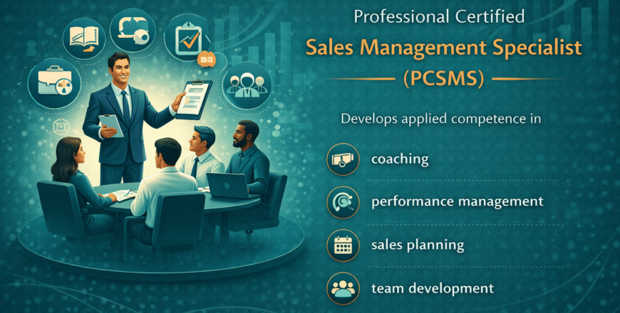 Professional certified sales management specialist certificate