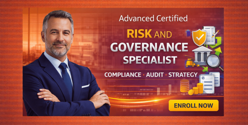 Professional risk and governance course ad
