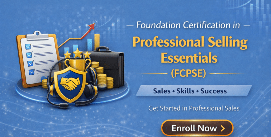 Professional selling essentials certification ad