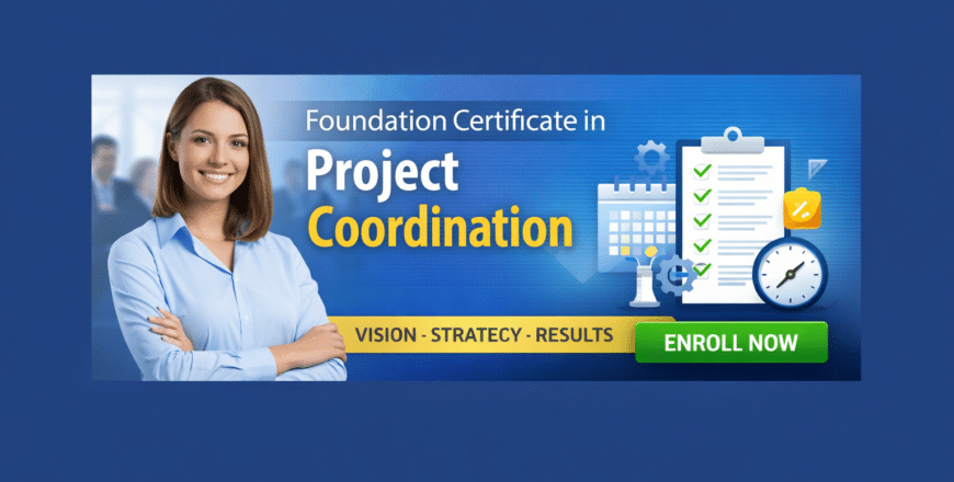 Project coordination course banner design