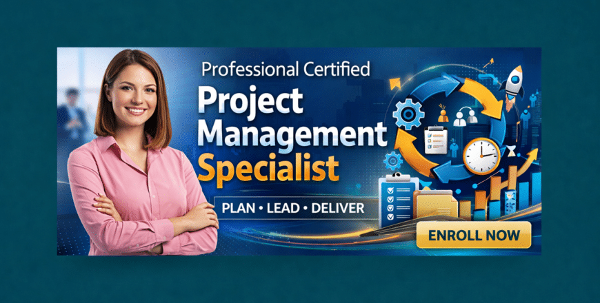 Project management certification course banner