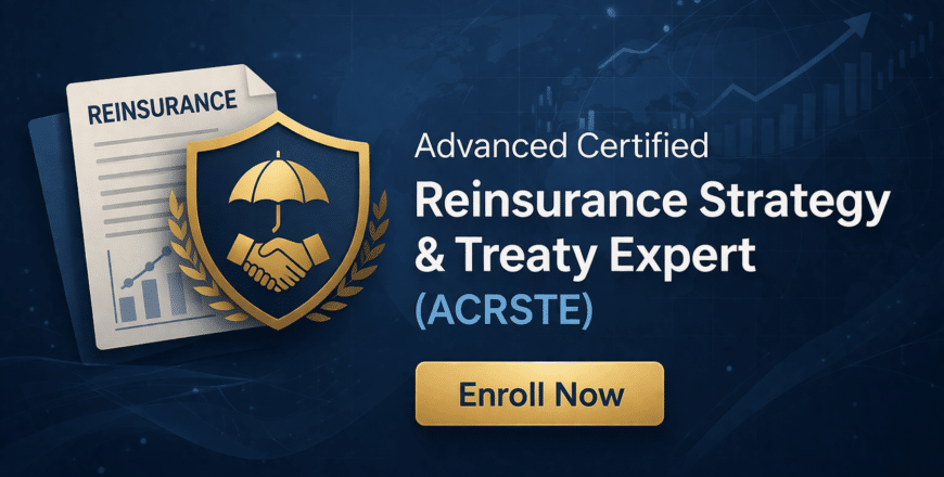 Reinsurance strategy certification promo design