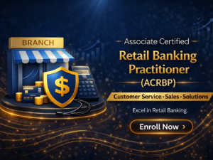 Retail banking certification promotional graphic