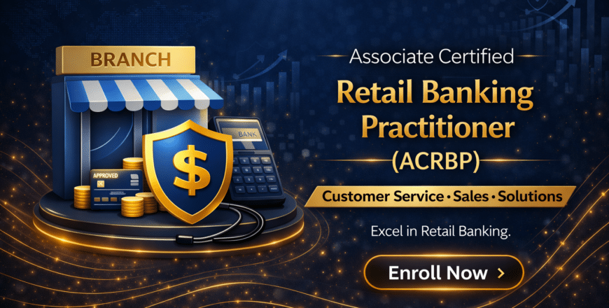 Retail banking certification promotional graphic