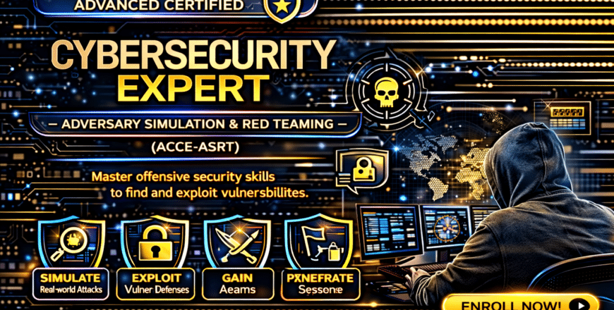 Advanced cybersecurity expert training advertisement