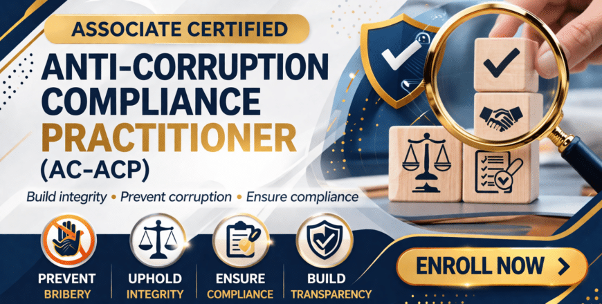 Anti-corruption compliance certification banner