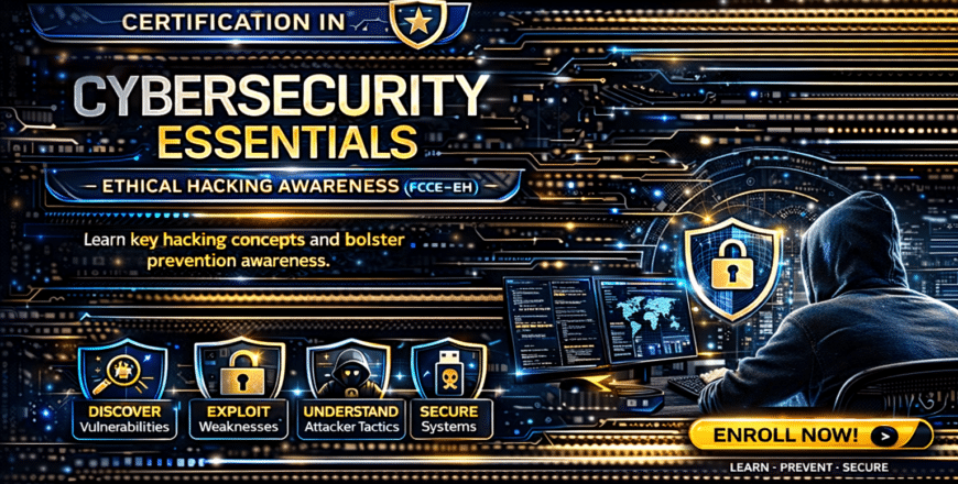Cybersecurity essentials course promotion