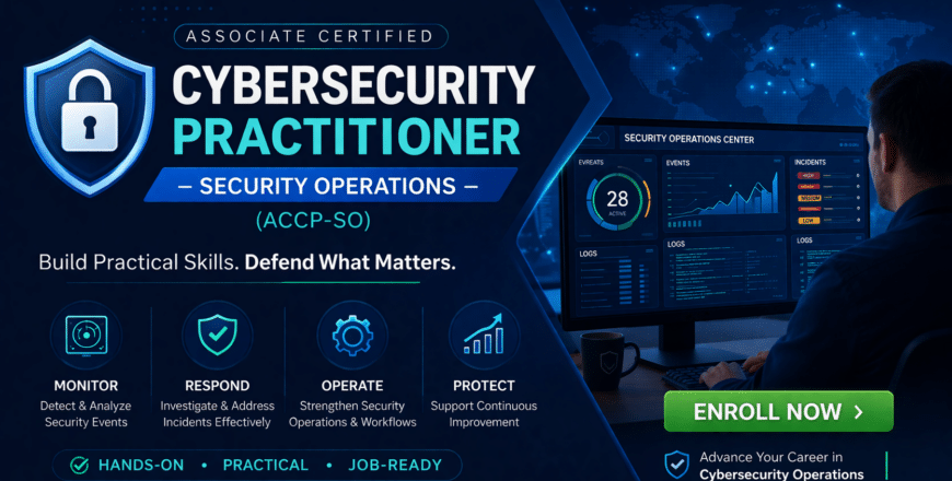 Cybersecurity practitioner course promotion