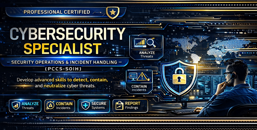 Cybersecurity specialist course advertisement