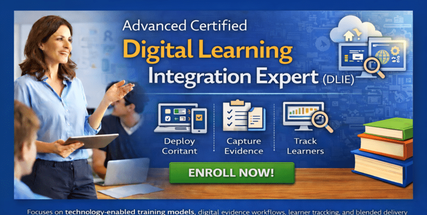 Digital learning certification advertisement