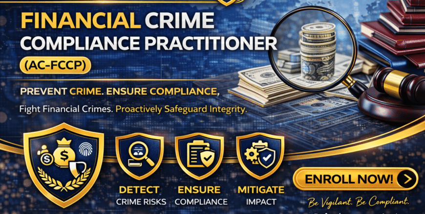 Financial crime compliance certification banner