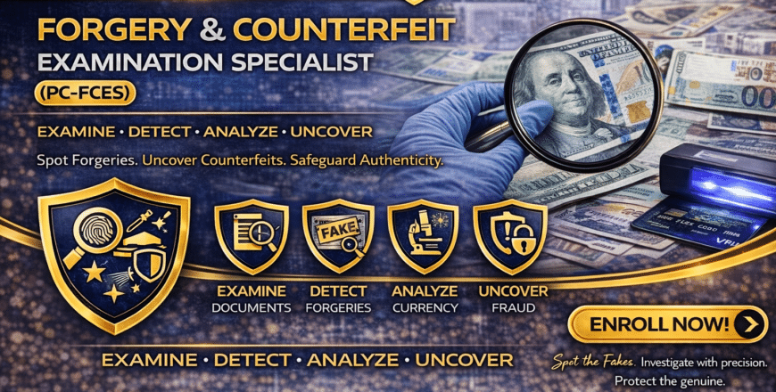 Forgery and counterfeit examination program