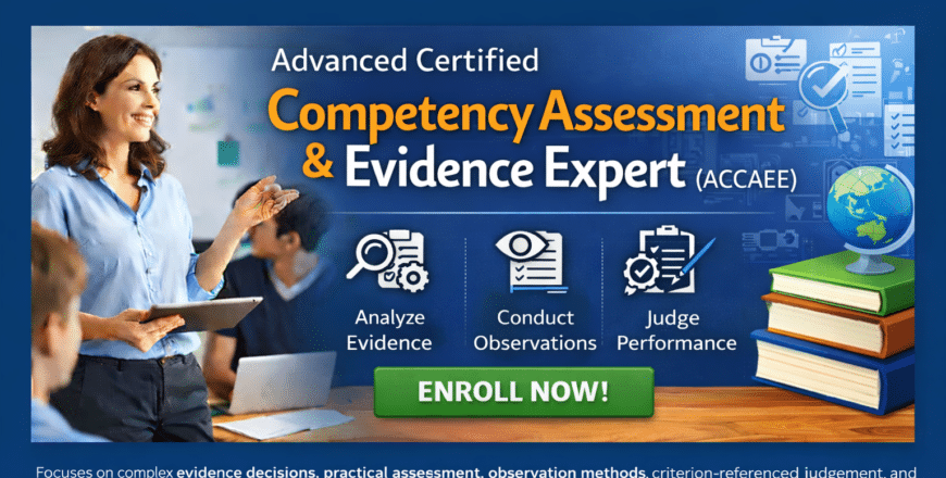 Professional accreditation course advertisement