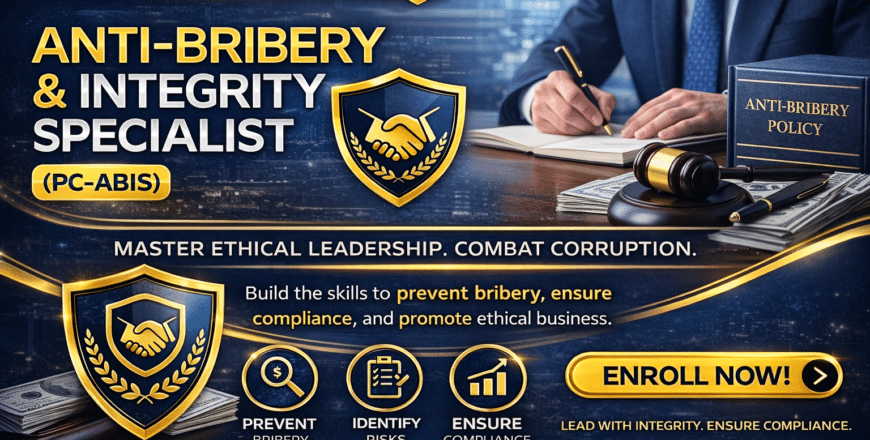 Professional anti-bribery certification banner