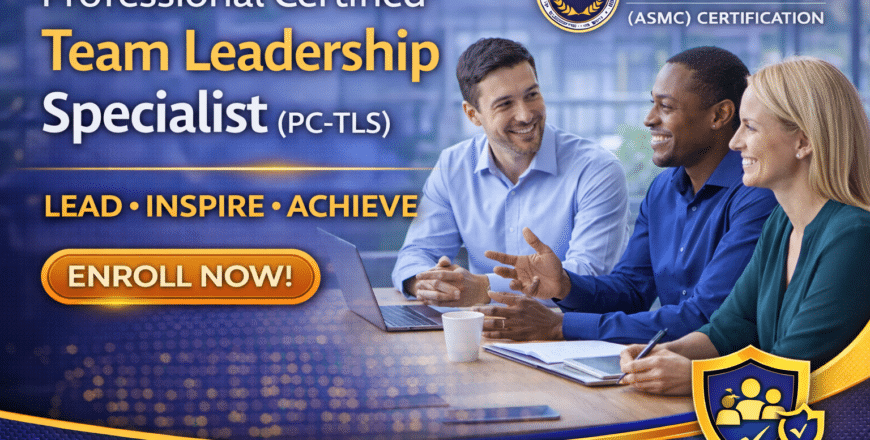 Team leadership certification promotion in office