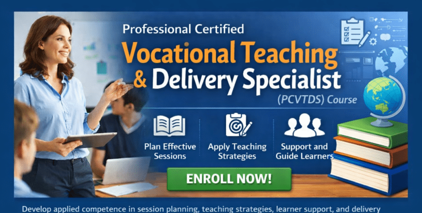 Vocational teaching course enrollment banner