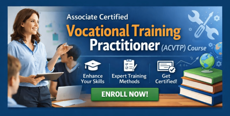 Vocational training course banner